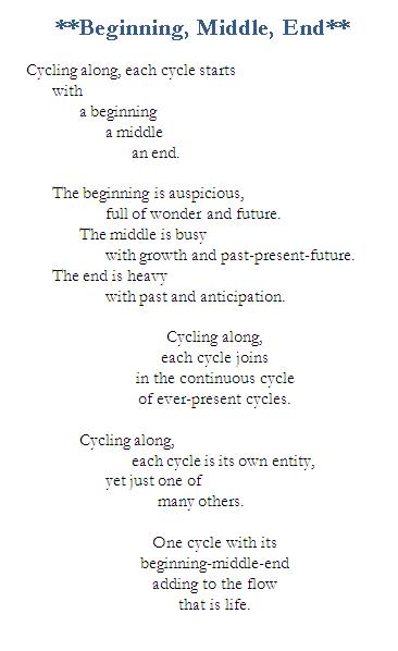 Poem-Beginning Middle End